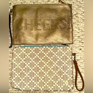 Two mid-sized clutches